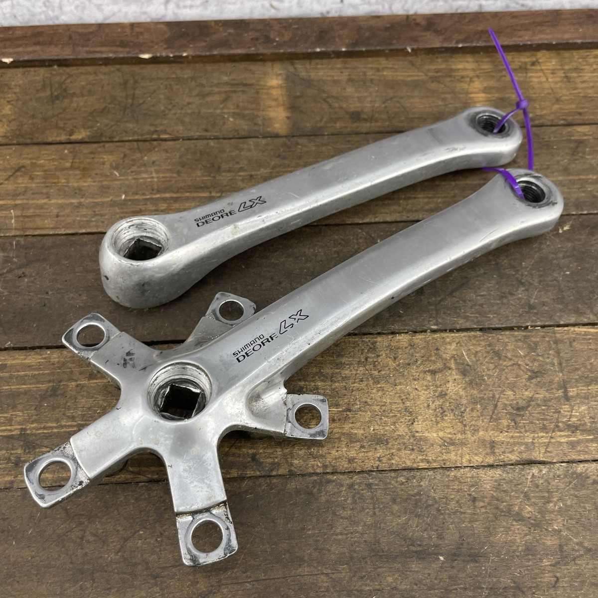 Vintage Shimano Deore LX FC-M563 Crank Arms 175mm 94 BCD Square