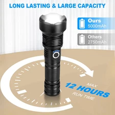 Flashlights High Lumens Rechargeable, 2 Pack 6000 Lumens Super Bright Flashli...