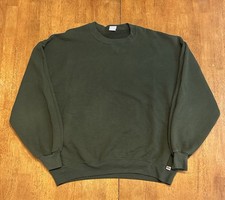 Vintage 90s Russell Athletic Crewneck Sweatshirt XL Green Made In USA