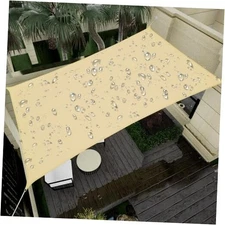 Waterproof Sun Shade Sail, 12' x 16' 95% UV Block Sun Shade Canopy Rectangle 