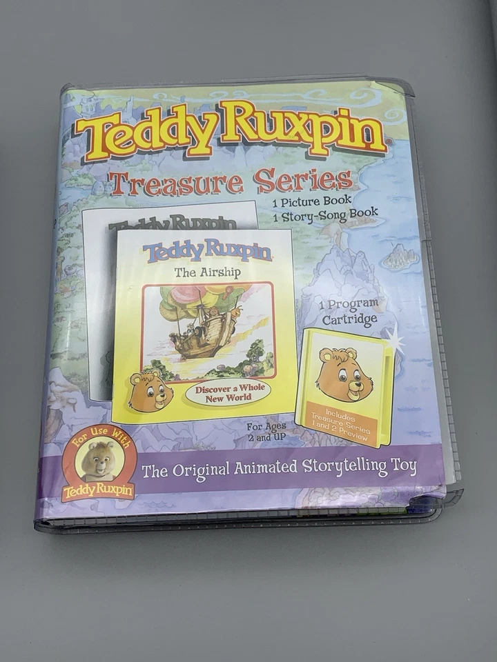 Teddy Ruxpin Tesoro Aventura Serie Música Libro de Cuentos Lote Cartuchos Leer Foto 4 de 4
