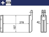 Mahle WäRmetauscher HeizungsküHler Passend FüR Saab 9000 SchräGheck