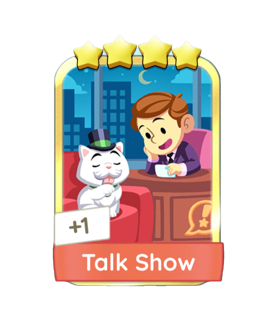 Talk Show ⭐ ⭐ ⭐ ⭐  MONOPOLY Go ⚡️⚡️INSTANT SHIPPING Set:21-5