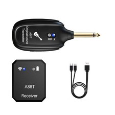 Black Rechargeable Wireless In-Ear Monitor IEM System Transmitter Receiver