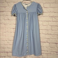 The Bubble Bee Girls Size 14 Blue Gingham Nig...