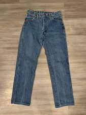 Vintage Wrangler 13MWZ Cowboy Cut Jeans Made in USA Dark Wash 30x36