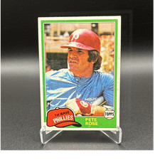 Topps 1981 Pete Rose #180 Base Set Philadelphia Phillies MLB Baseball Card