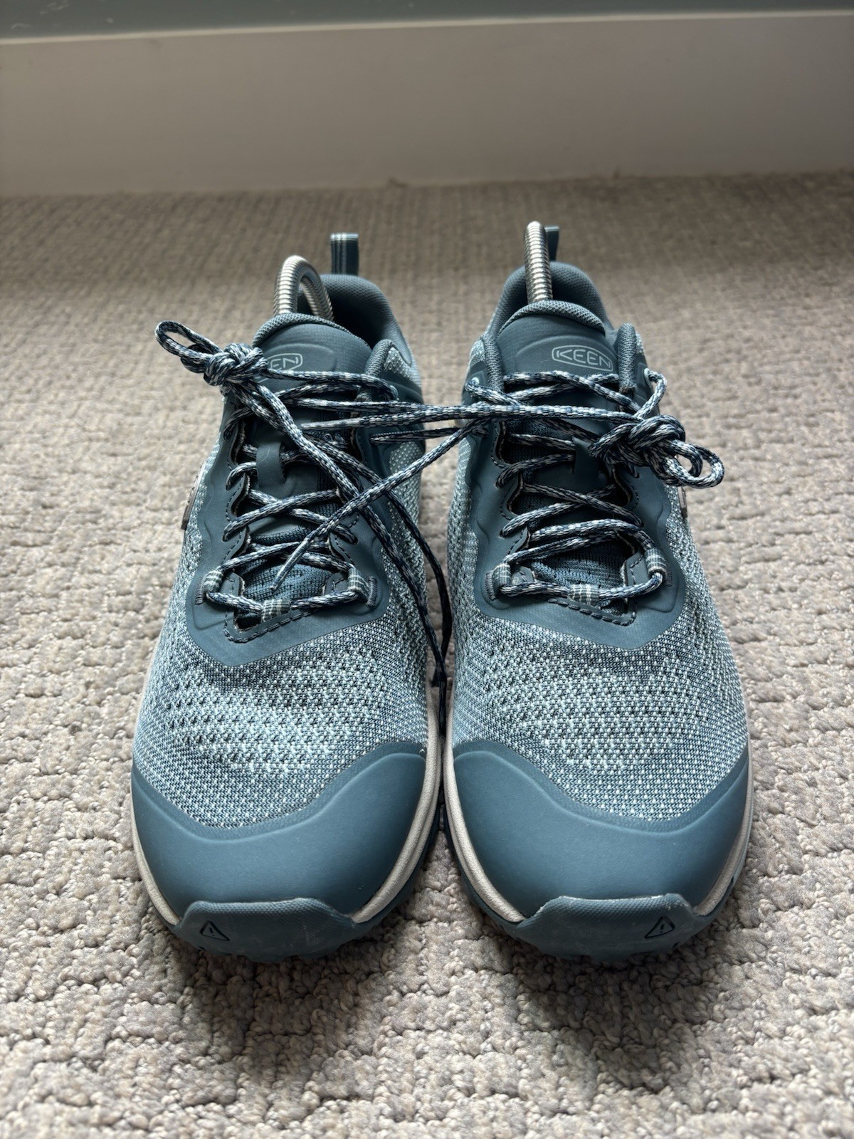 Scarpe da trekking Keen Terradora II Vent donna taglia 10 blu impermeabili sneakers usate in ottime condizioni