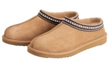 Kirkland Signature Unisex Shearling Slippers Tan Mens 6 Womens 7