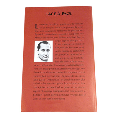 José Antonio Primo De Rivera Face to Face