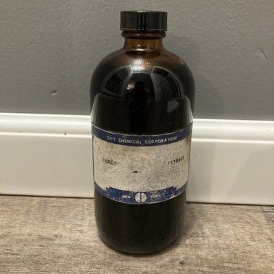 Rare Vintage Yarrow Root Extract Bottle City Corporation Good Find See Pictures!