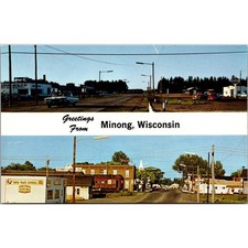 Minong Wisconsin Eye Of The Indian Head Country Vintage Postcard SPK3
