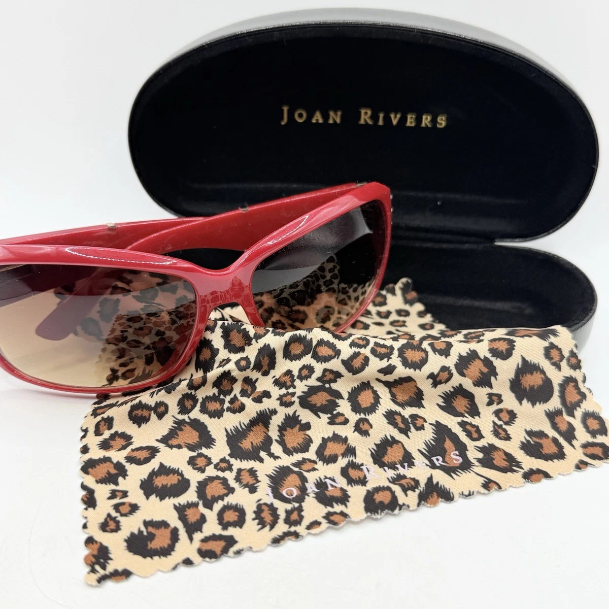 QVC NWT Joan Rivers Bamboo Resin Sunglasses Joan Rivers Sunglasses for Women for sale | eBay main image 4
