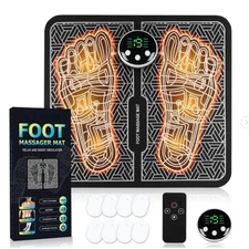 NEWIDAY EMS Foot Massage Mat – TENS Muscle Relaxation Pad w/ Remote Control