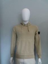 Stone Island Beige Hoodie with Side Logo Patch S