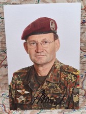 Bundeswehr General Foto Handsigniert Engel Fallschirmj&auml;ger Fallschirmspringer