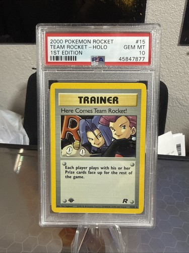 Here Comes Team Rocket! (1st Edition) graded PSA 10 for sale on eBay