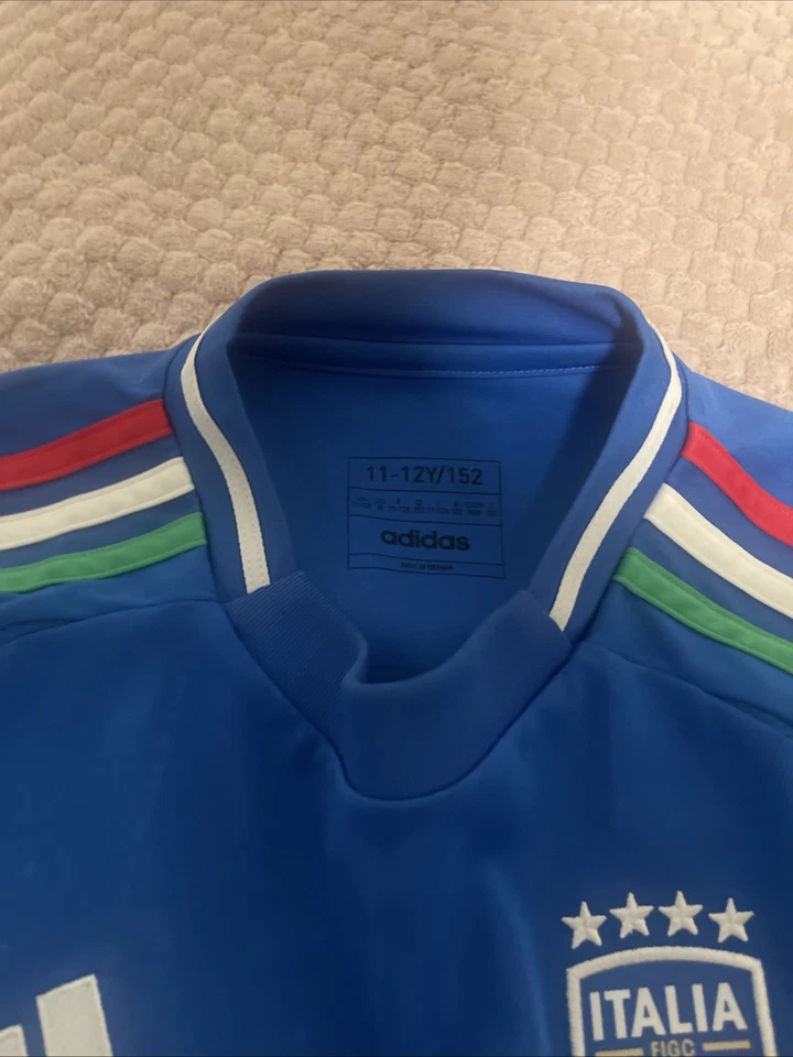 Camisa Adidas Niños Italia Original Talla 11-12 Foto 2 de 3