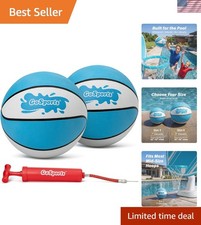 Water Basketballs 2 Pack - Choose Size 3 or Size 6 for Ultimate Pool Fun