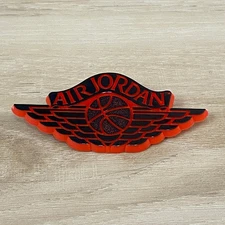 Vintage Air Jordan Wings Pin 80s Promo Stoffel Seals Tuckahoe NY Nike AJ1