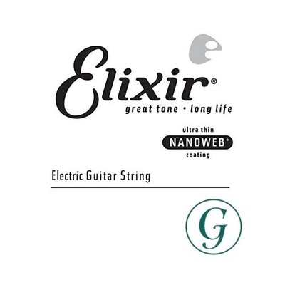 Elixir Strings Electric Guitar String NANOWEB Coating  .024