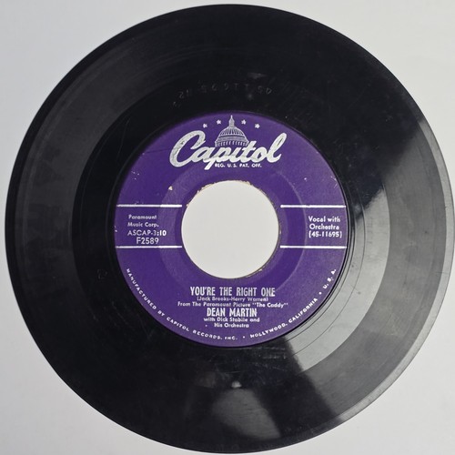 Dean Martin That’s Amore/You’re the Right One 7'' 45 rpm Capitol F2589 - Picture 10 of 11