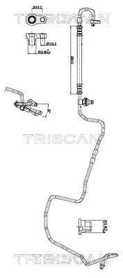 Triscan Hochdruck-/Niederdruckleitung, Klimaanlage 9010 11007 FüR Mini-image