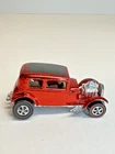 1969 Original Vintage Hot Wheels Redline Classic 32 Ford Vicky Red White Int