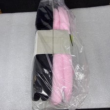 NWT Women's Gold Toe Terry Ballerina Slippers Pink/Black 2 Pack Size Medium 8