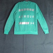 Under Armour Hoodie Women Small Green Sweatshirt Active Cold Gear Loose Athletic