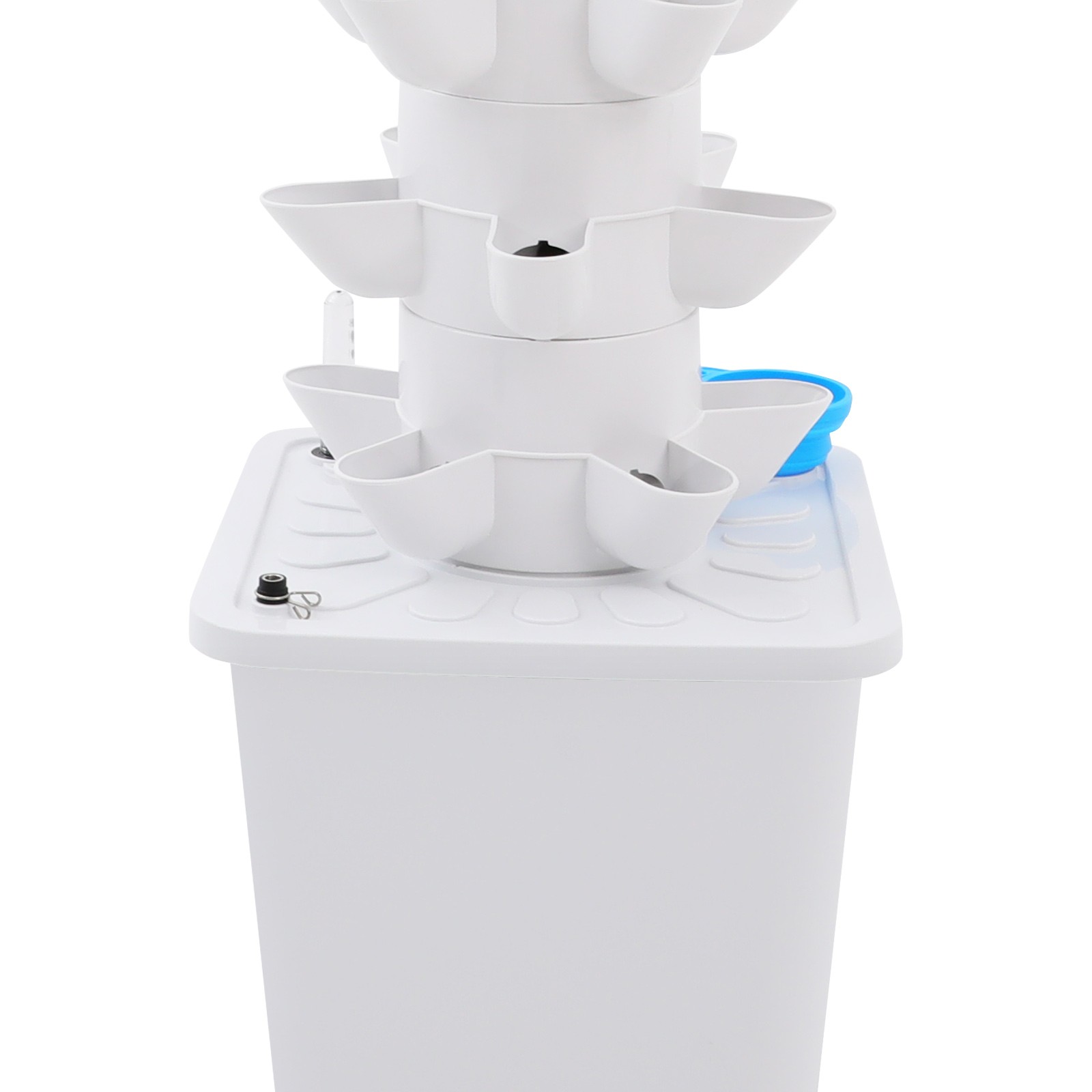 7-tier Hydroponics Growing Tower, Vertical Hydroponic Indoor Gardening Tower