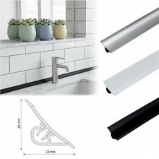 Kitchen Worktop Profile Strip Splashback Edging Trim PVC Seal 3m 23x23mm