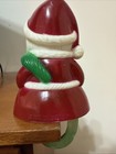 Vintage 1980s- 1982 Plastic Santa Stocking Hanger- Sun Hill Shelf Sitter — photo 4