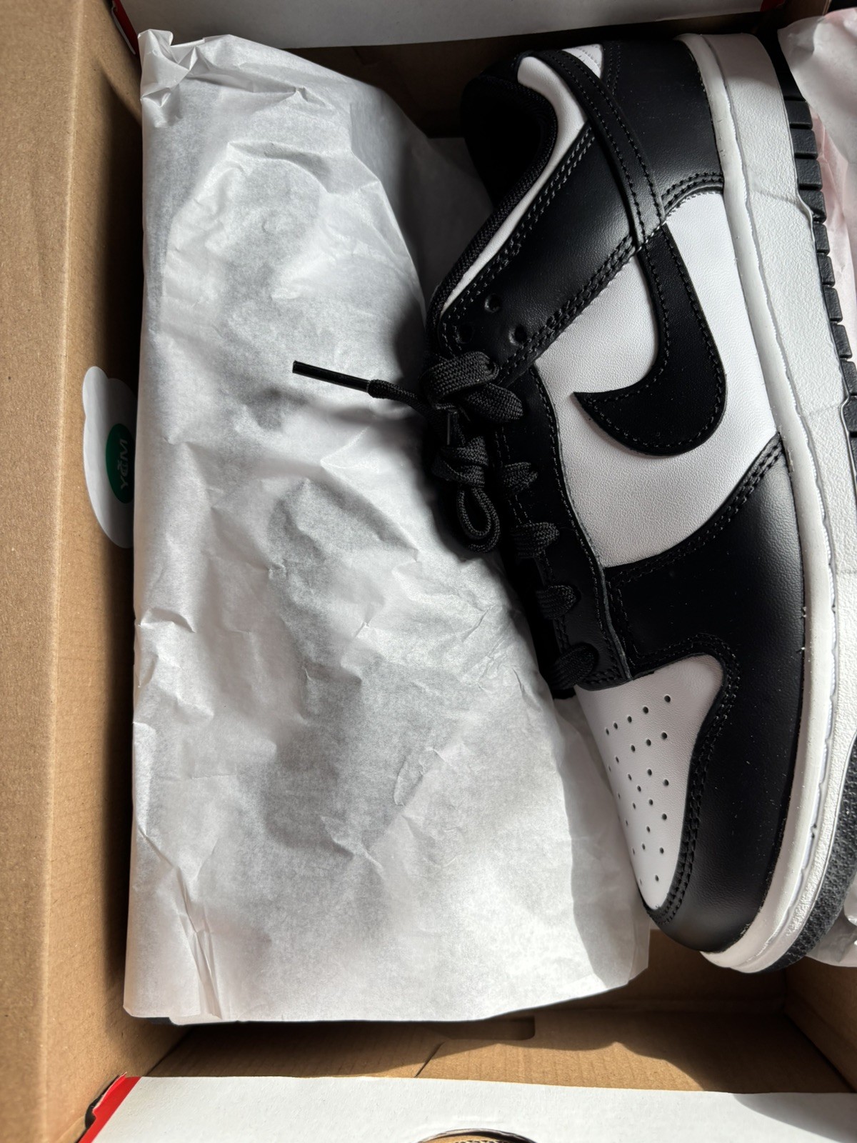 Nike Dunk Low Retro MEN'S White Black Panda DD1391-100 Sneakers Shoes thumbnail 2