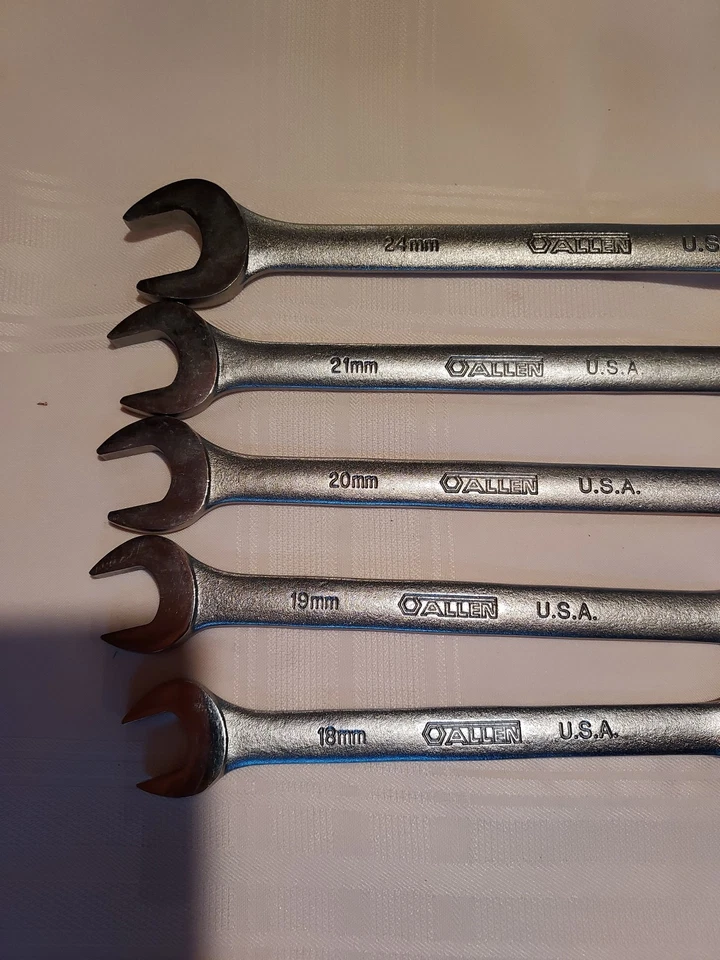 Juego de llaves combinadas de Allen, EE. UU., Original, Nuevo, Métrico, Juego de 5 piezas Foto 3 de 4