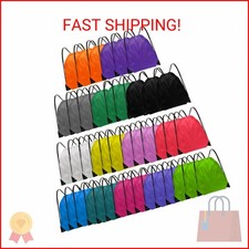 Grneric Drawstring Backpack Bulk 42 Pcs String Backpack Drawstring Bags Cinch Ba