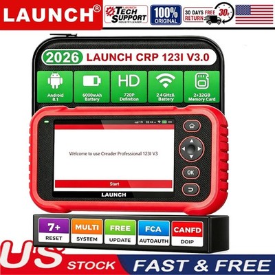 LAUNCH CRP123I v3.0 OBD2 Scanner Diagnostic Car Engine ABS SRS AT Oil EPB TPS*^