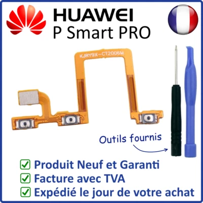 NAPPE INTERNE DES BOUTONS POWER ON OFF ET VOLUME + - DU HUAWEI P SMART PRO