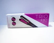 BellaPro Trio 3 in 1 Hair Tool Purple Interchangeable Ceramic Coated Plates NEW