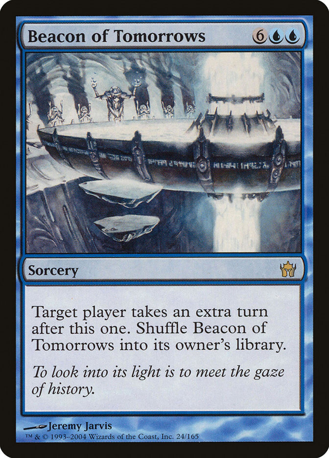 FOIL Beacon of Tomorrows | MtG Magic Fifth Dawn | English |Near Mint-Mint (NM-M)