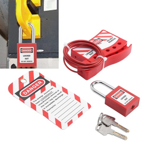 Security Cable Lock Engineering Lockout Locking Device Waterproof For Fi - Afbeelding 5 van 12