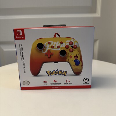 PowerA Enhanced Wired Controller for Nintendo Switch - Oran Berry Pikachu - New!