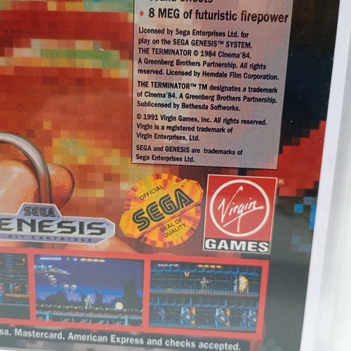 Sega Genesis Terminator Schwarzenegger 1991 revista de videojuegos página de anuncios impresos - Imagen 3 de 4