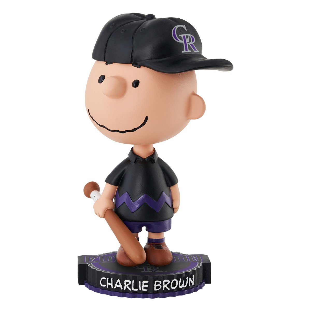 Charlie Brown Colorado Rockies 2023 Peanuts Bighead Bobblehead MLB