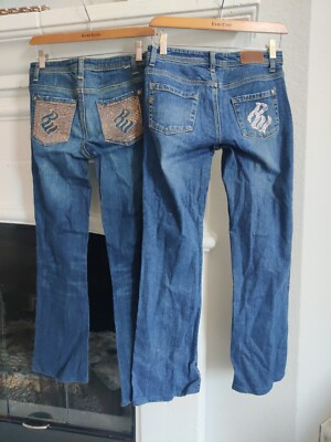 2 Rocawear Jeans Womens 26 27 Stretch Denim Y2K Fashion