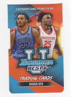 2022-23 BOWMAN BEST UNIVERSITY CHROME BASKETBALL BASE CARD & INSERT PICK PLAYER