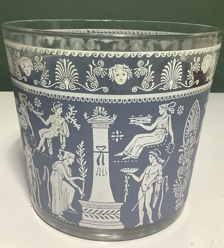 Vintage Jeanette Hellenic Jasperware Wedgwood Ice bucket MCM