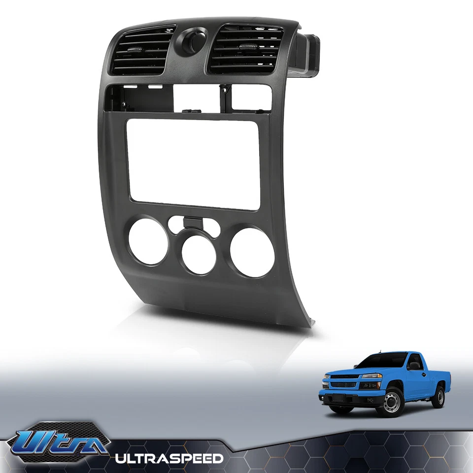 Panel climático bisel central del tablero negro apto para 04-12 Chevy Colorado GMC Canyon Foto 2 de 4