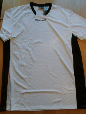Herren T-Shirt SPALDING weiß schwarz NEU Gr. 3XL Sport Freizeit Basketball-Style