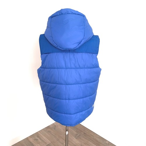 G-Star Raw Womens Whistler Padded Hooded Puffer Vest Zip Up Quilted Blue Size XL - Picture 2 of 14